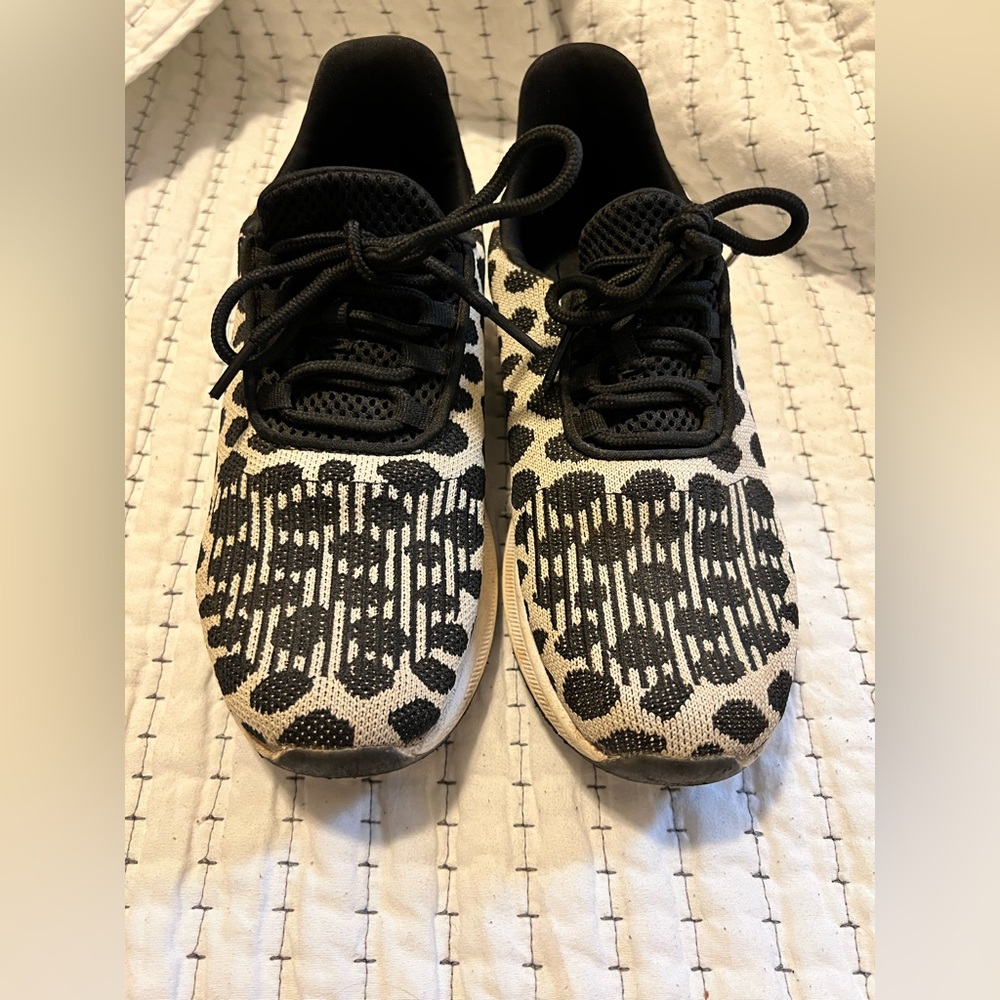 Black and White Patterned Sneakers